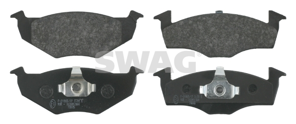 Sada brzdových platničiek kotúčovej brzdy SWAG